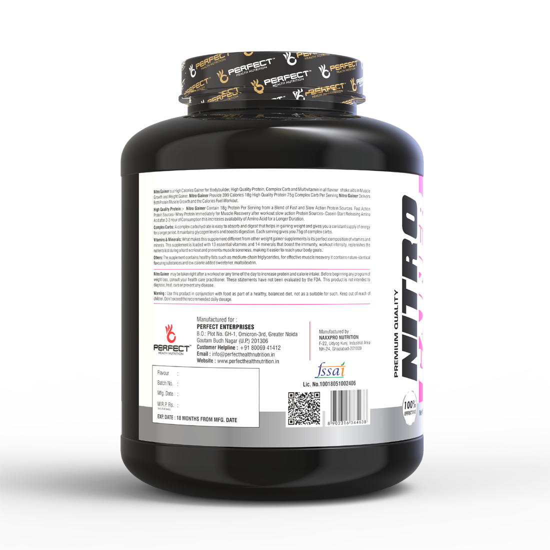 NITRO GAINER CHOCOLATE 3KG - Image 3