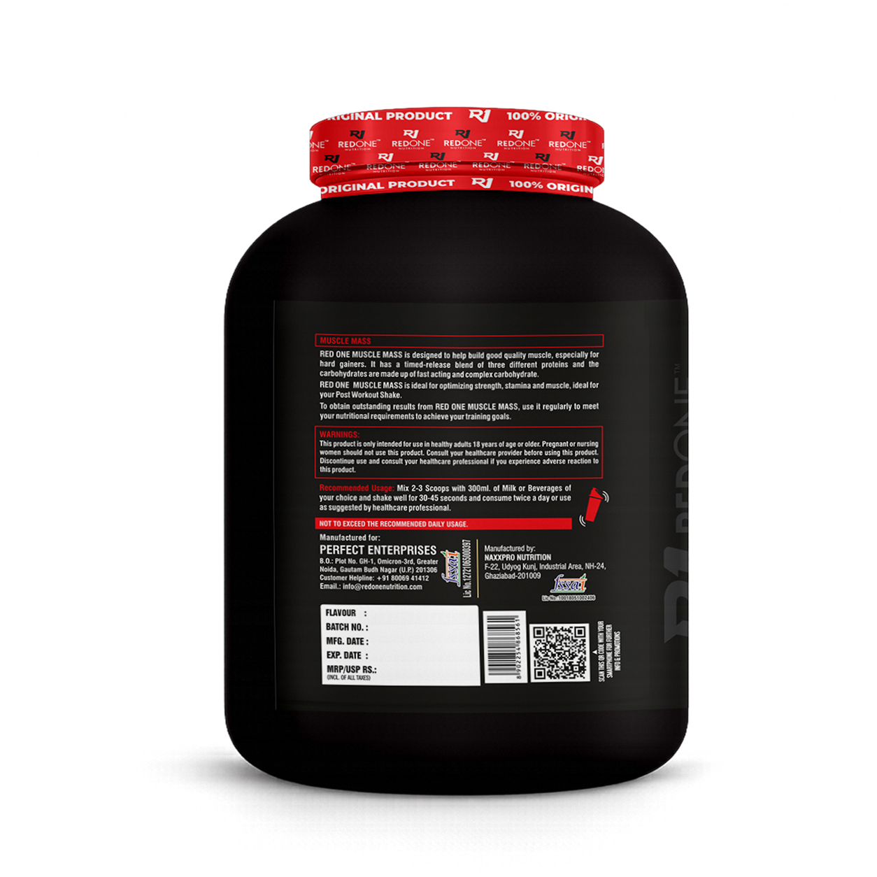 Redone Nutrition Pro Series Muscle Mass Gainer (6 LBS / 2.7 KG) - Image 2